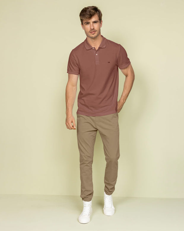 Camiseta tipo polo manga corta masculina