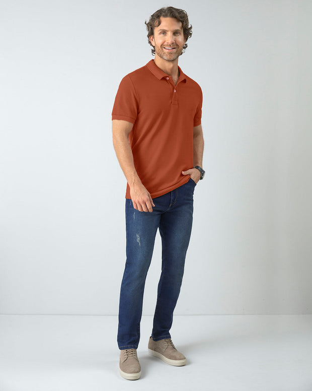 Camiseta tipo polo manga corta masculina