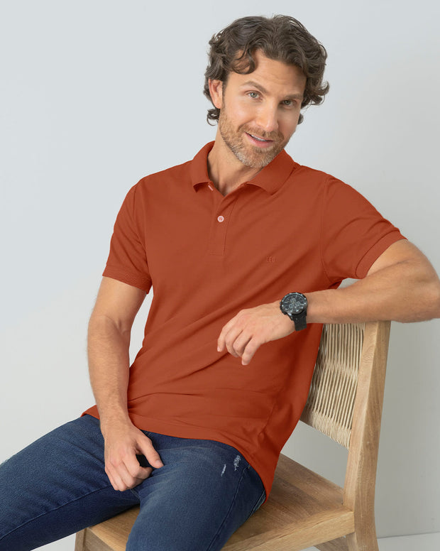 Camiseta tipo polo manga corta masculina