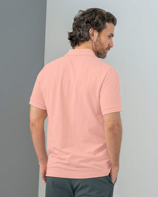 Camiseta tipo polo manga corta masculina#color_c30-rosado