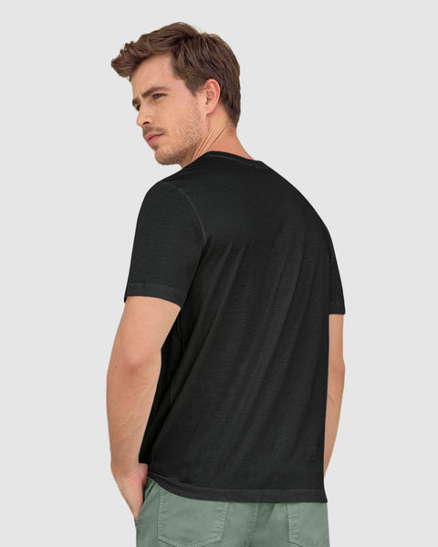Camiseta manga corta básica 100% algodón#color_700-negro