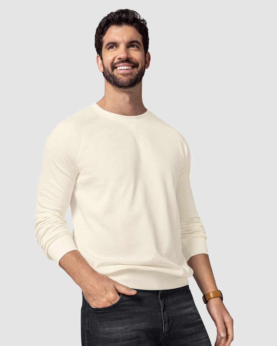 Buzo cuello redondo básico para hombre