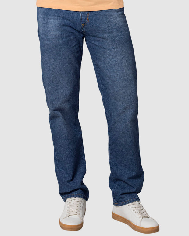 Jean bota recta para hombre