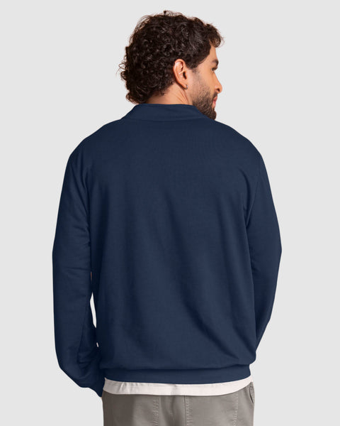 Buzo cuello alto silueta oversized#color_510-azul-oscuro