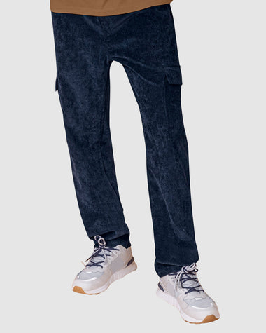 Pantalón bota recta en corduroy#color_457-azul