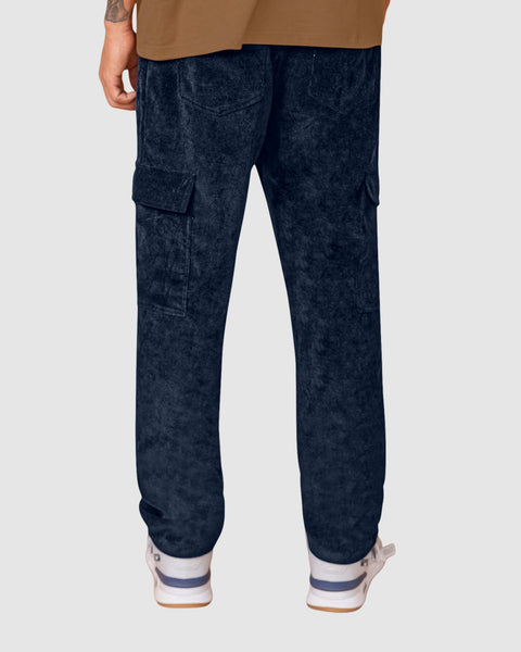 Pantalón bota recta en corduroy#color_457-azul