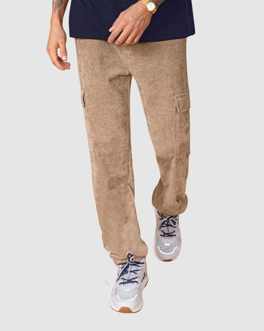 Pantalón bota recta en corduroy#color_835-cafes