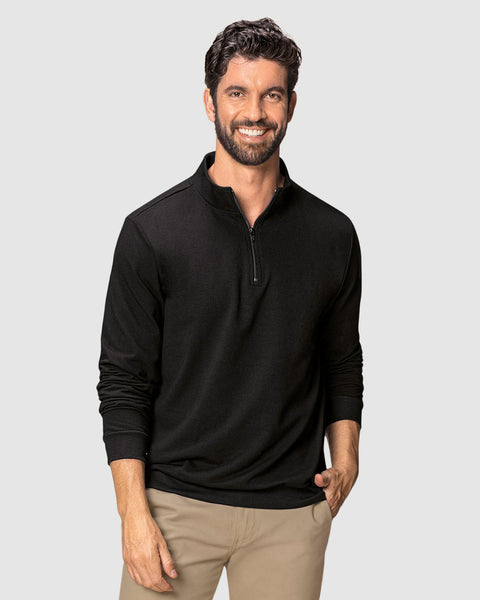 Buzo cuello alto con cierre#color_700-negro