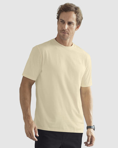 Camiseta básica en algodón#color_084-arena-claro