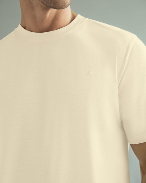 Camiseta básica en algodón#color_084-arena-claro