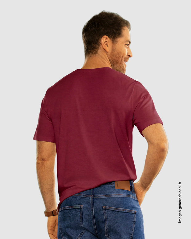 Camiseta manga corta con estampado para hombre