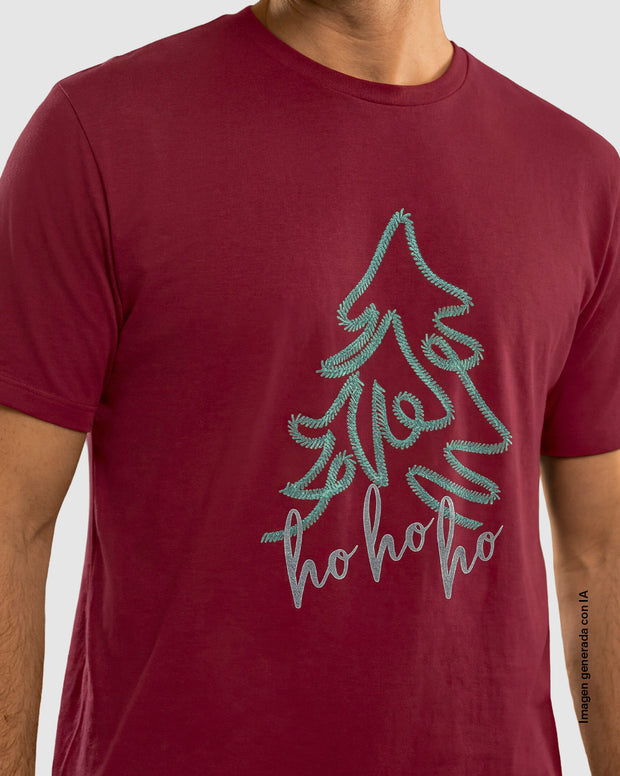 Camiseta manga corta con estampado para hombre