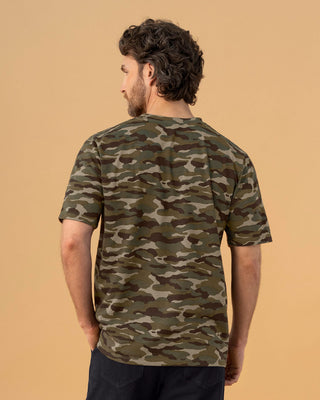 Camiseta manga corta estampada de hombre#color_060-camuflados