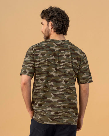 Camiseta manga corta estampada de hombre#color_060-camuflados