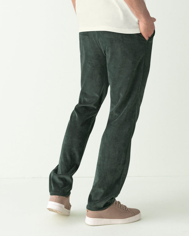 Pantalón masculino bota recta en corduroy