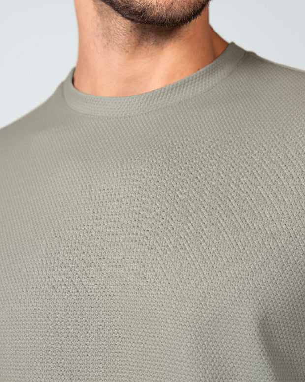 Camiseta básica en tela especial con textura