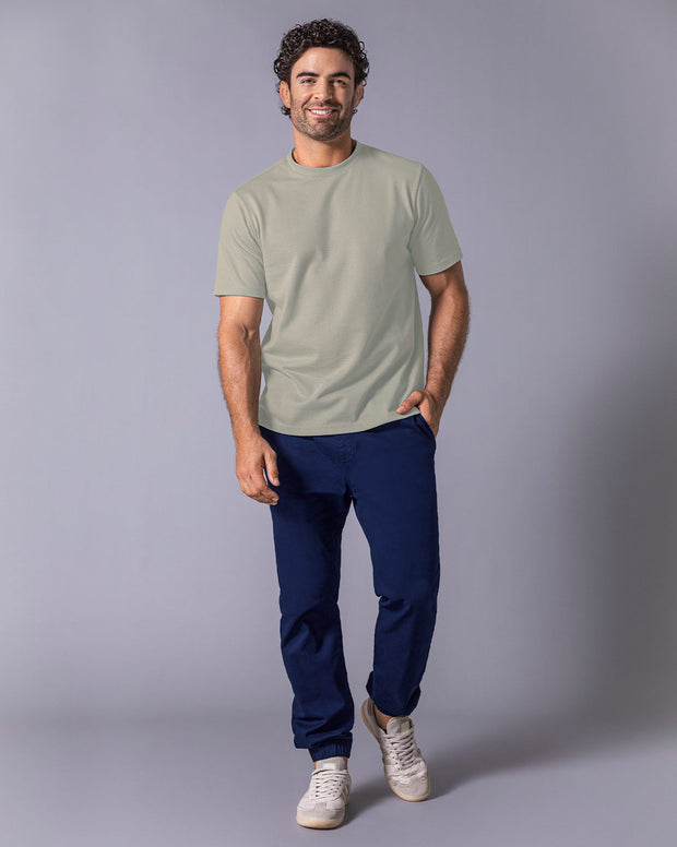 Camiseta básica en tela especial con textura