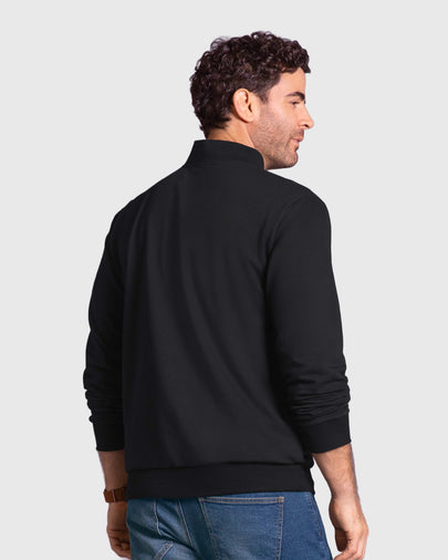 Buzo cuello alto con botones funcionales#color_700-negro
