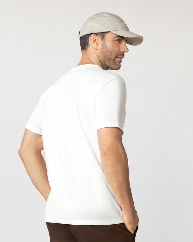 Camiseta henley semiajustada con botones