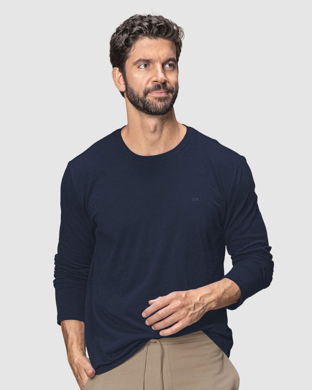 Camiseta manga larga ajustada de pijama