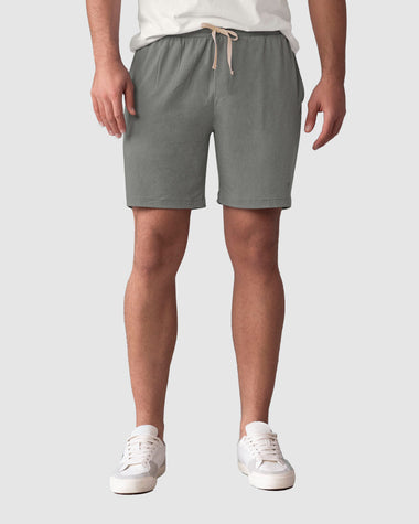 Bermuda con elástico en cintura para hombre#color_711-gris