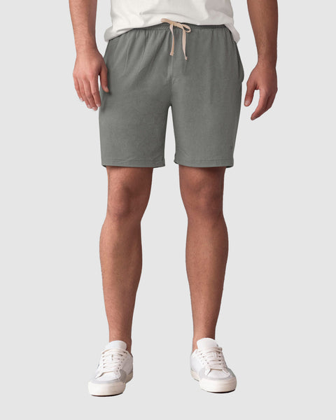 Bermuda con elástico en cintura para hombre#color_711-gris