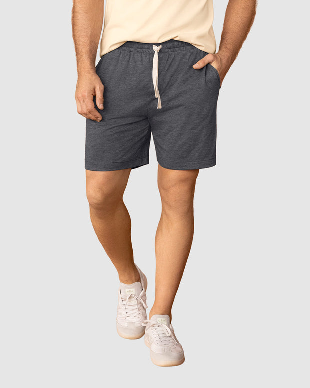 Bermuda con elástico en cintura para hombre