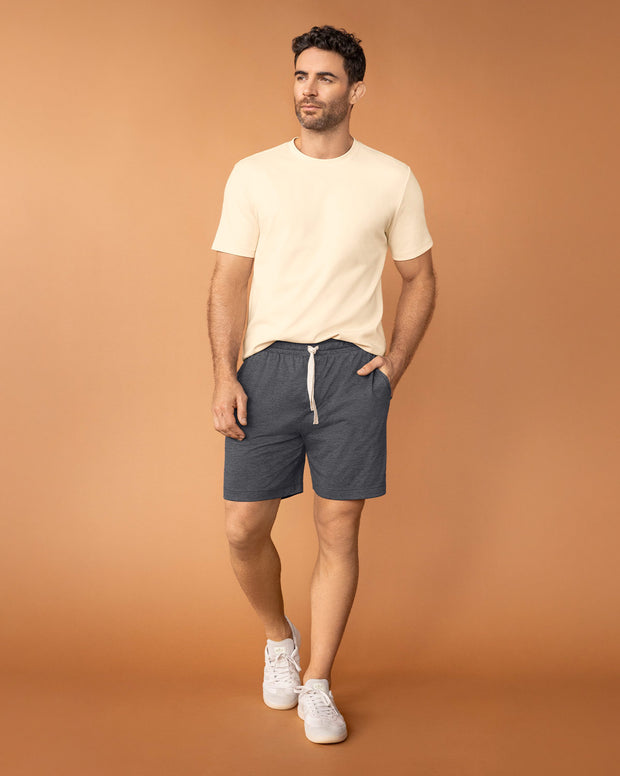 Bermuda con elástico en cintura para hombre