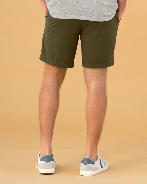 Bermuda con elástico en cintura para hombre
