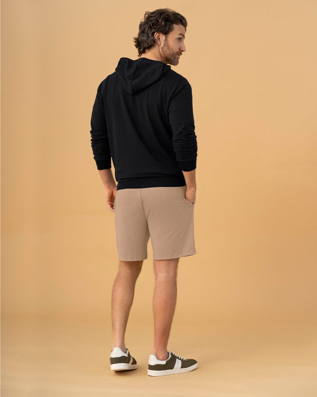 Bermuda con elástico en cintura para hombre
