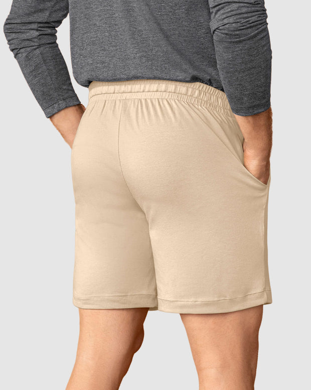 Bermuda con elástico en cintura para hombre