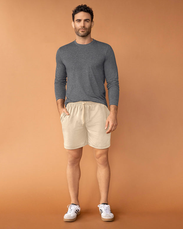 Bermuda con elástico en cintura para hombre