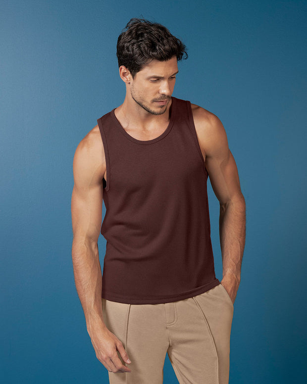Camiseta manga sisa de hombre