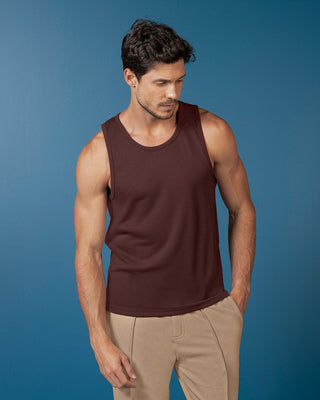 Camiseta manga sisa de hombre#color_c24-cafe-medio