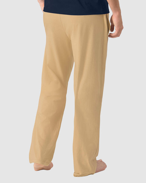 Pantalón bota recta con elástico en cintura para hombre#color_606-arena