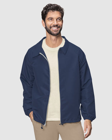 Chaqueta masculina con cierre funcional#color_457-azul-oscuro