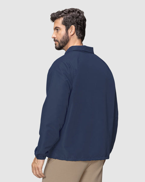 Chaqueta masculina con cierre funcional#color_457-azul-oscuro