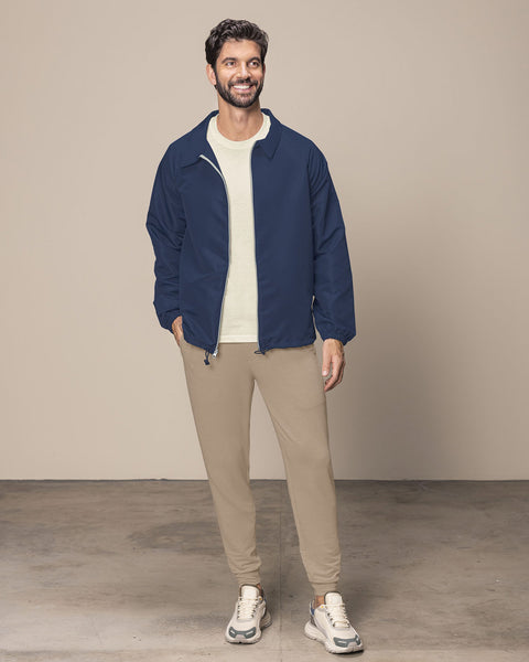 Chaqueta masculina con cierre funcional#color_457-azul-oscuro