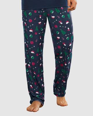 Pantalón de pijama para hombre#color_b39-azul-estampado