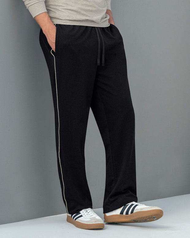Jogger masculino con elástico y cordón en cintura