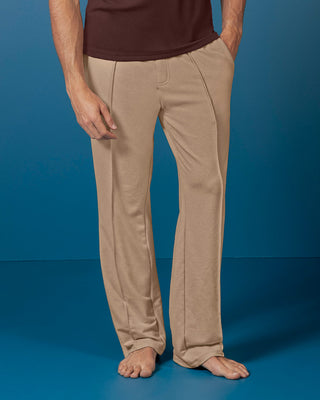 Pantalón bota recta de silueta amplia#color_c54-arena