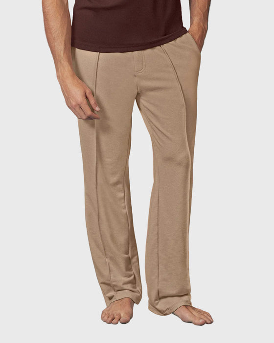 Pantalón bota recta de silueta amplia#color_c54-arena