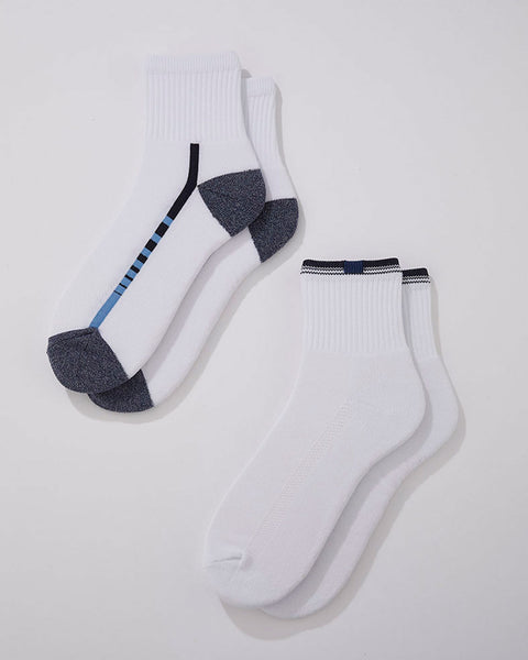 Calcetines caña media x 2 masculino Pointt#color_s05-surtido-blanco