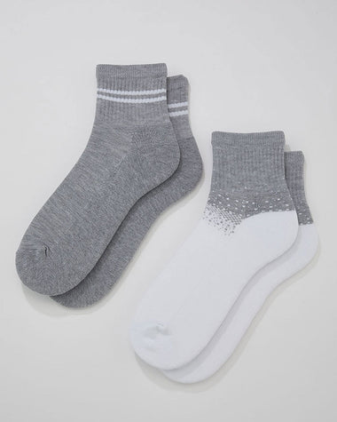 Calcetines caña media x 2 masculino Pointt#color_s08-surtido-gris