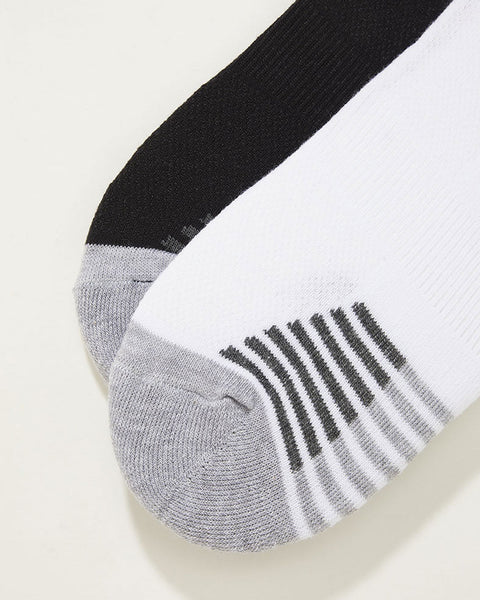 Calcetines caña media x 2 masculino Pointt#color_s09-blanco-negro