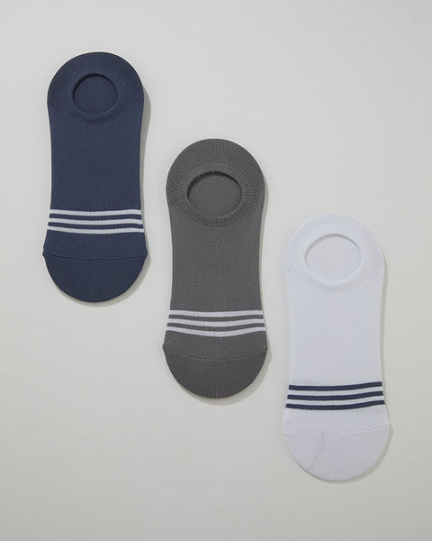 Calcetines Tobillero Tenis x 3 Pointt#color_s02-surtido-gris-azul-blanco