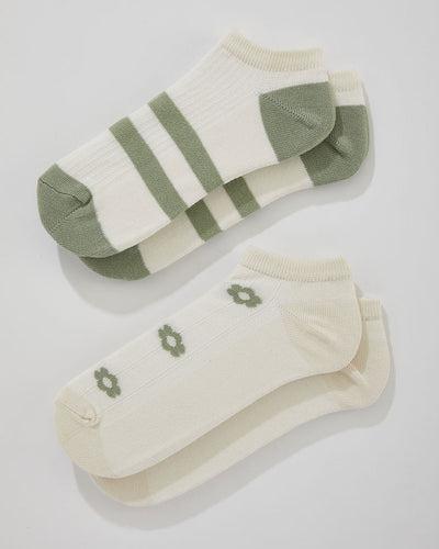 Pack x 2 calcetines tobilleros bloques de colores#color_s12-surtido-marfil-verde