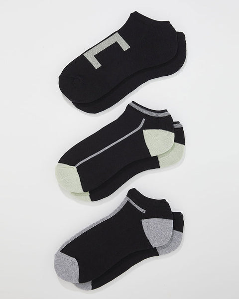 Pack x 3 Calcetines Tobilleros Deportivos Masculino Pointt#color_s16-surtido-negro