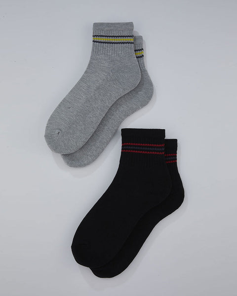 Pack x 2 Calcetines Caña Media Masculino Pointt#color_s13-surtido-gris-negro