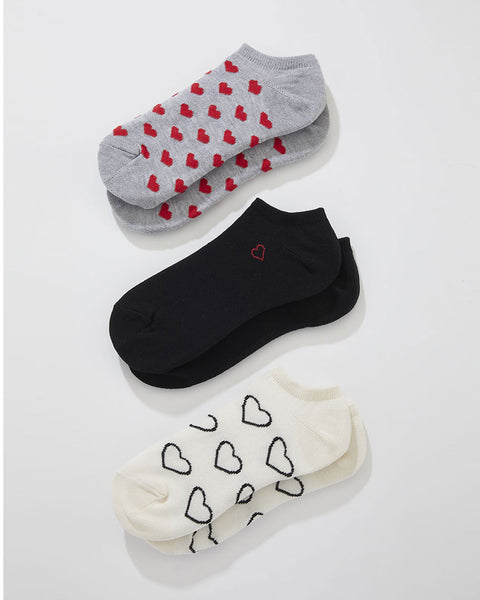 Pack x 3 Calcetines Tobilleros Deportivos Pointt#color_s07-surtido-corazon